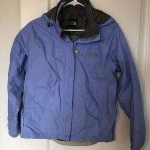 The North Face Periwinkle purple raincoat